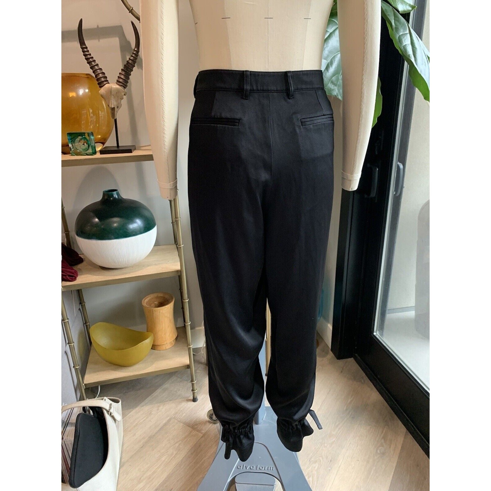 Rear View Of Women's Trouser-Style Jogger