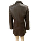 Back Of Women's Leather 3/4 length Jacket