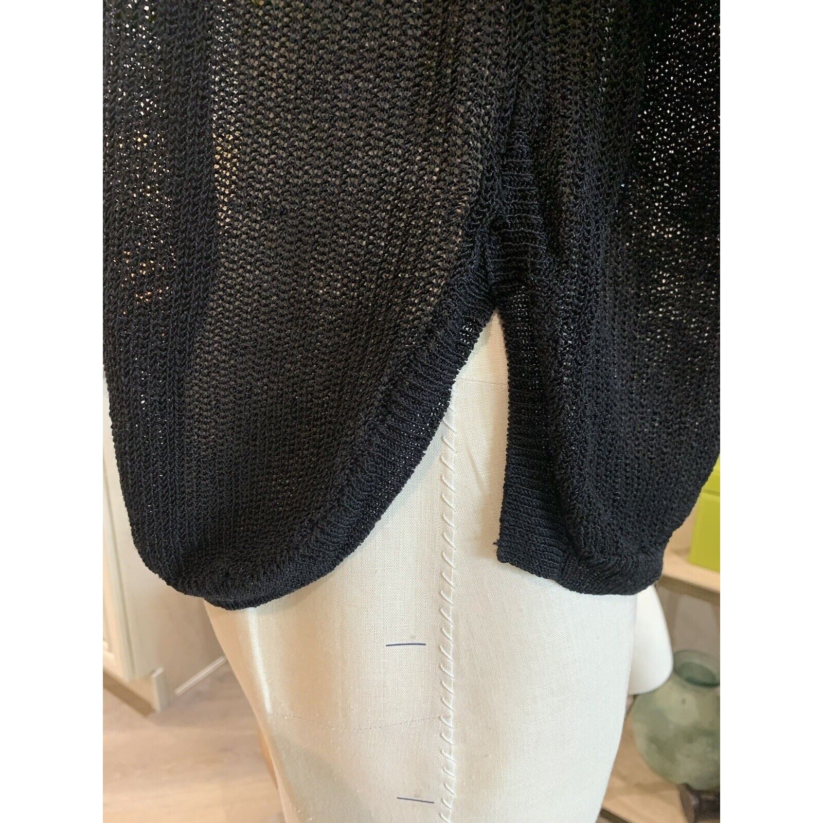 Bottom Of Women's Black Knit Sweater 