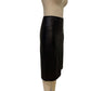 Side View Of Leather Pencil Skirt