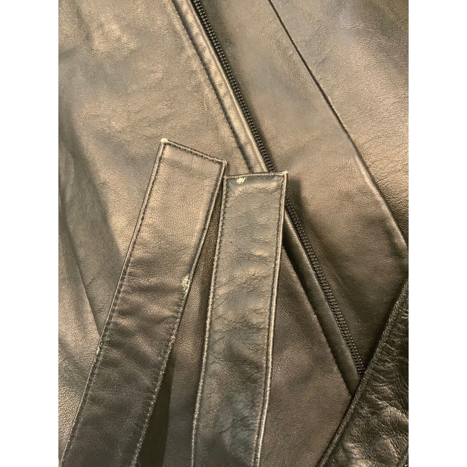 Closeup Of White Marks On Jacket Belt
