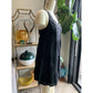 Side View Of Black Cotton Sundress