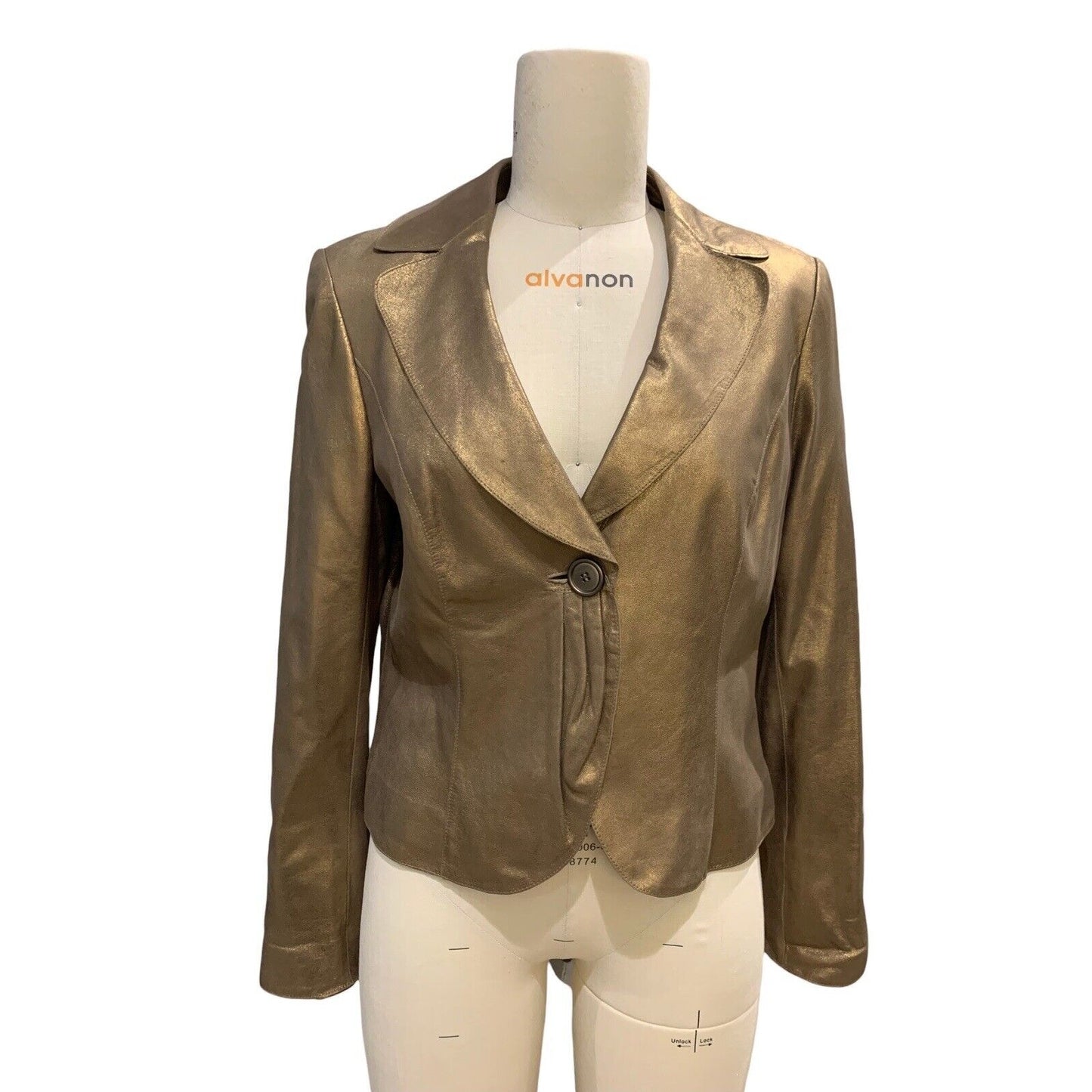 Women's Bronze Leather Jacket