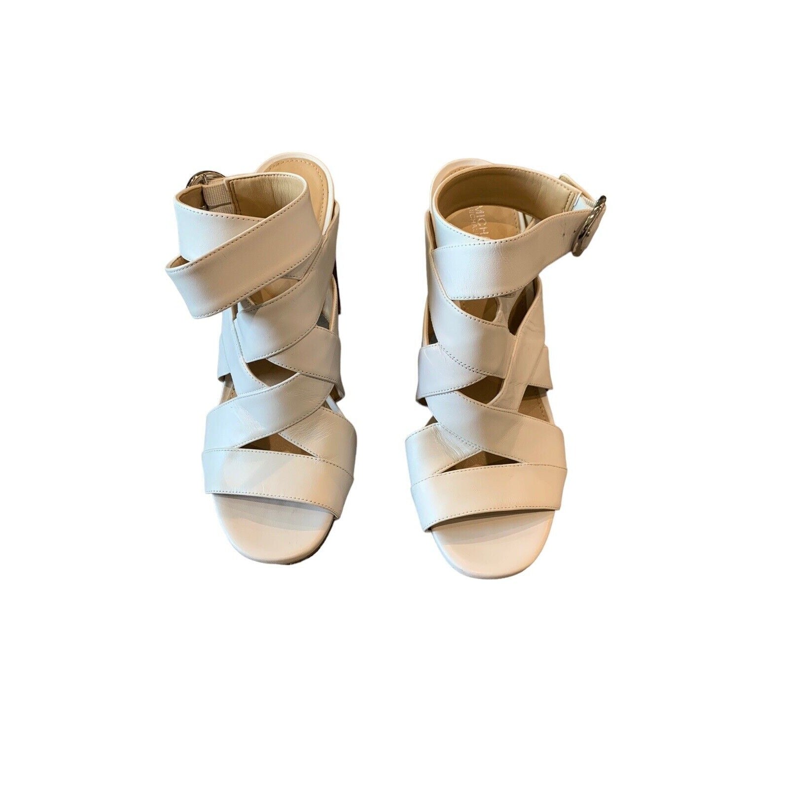 Women’s White Strap-Up-The-Foot Sandal