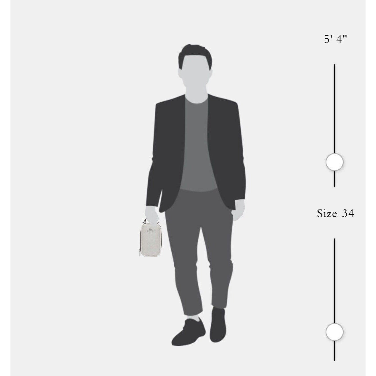 Vector Image Of A Man Holding A White Crossbody 