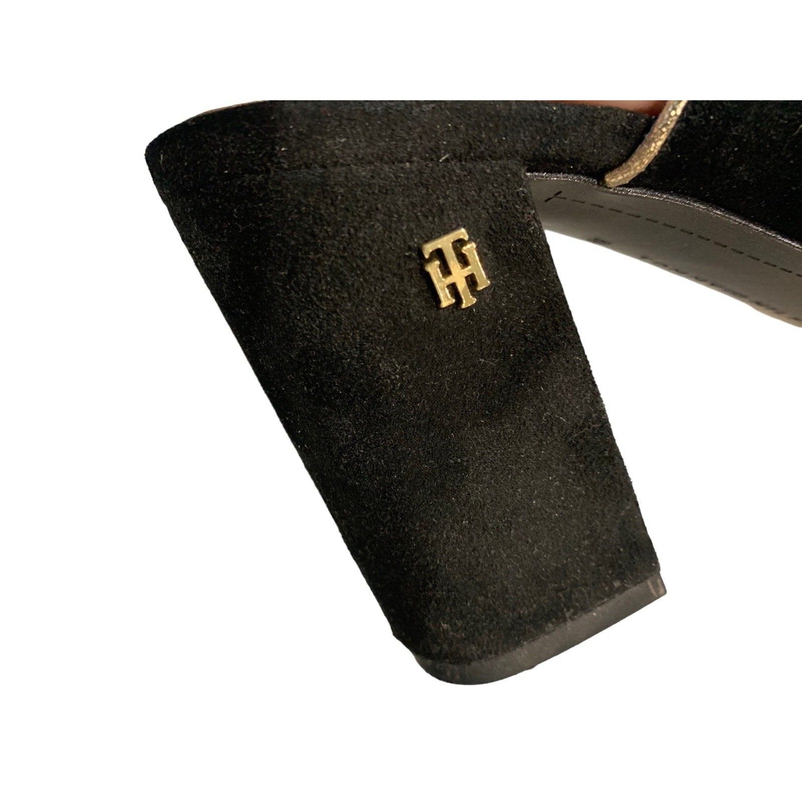 Closeup Of "TH" Logo On Heel