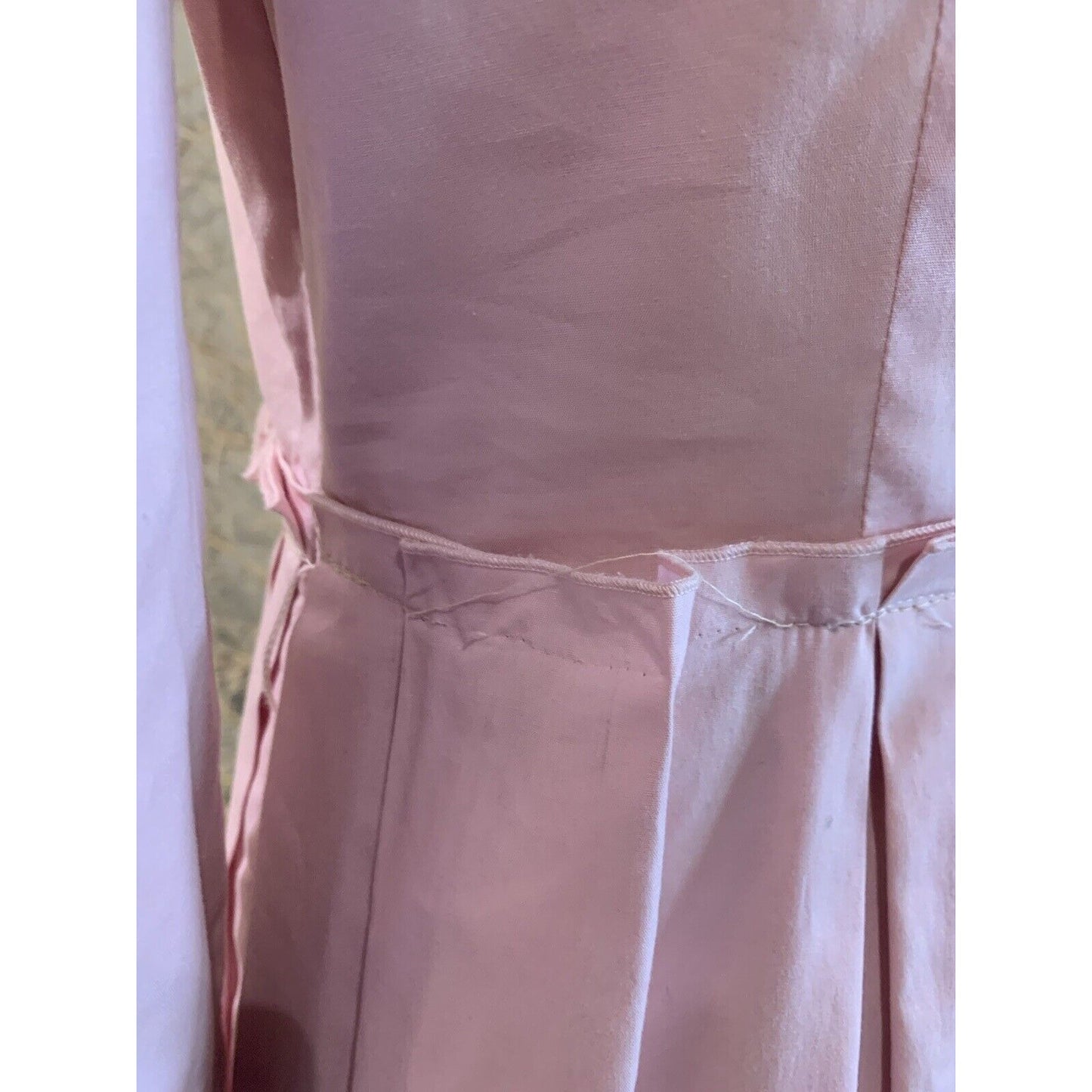 Rear View Of Flare Pleated Dress
