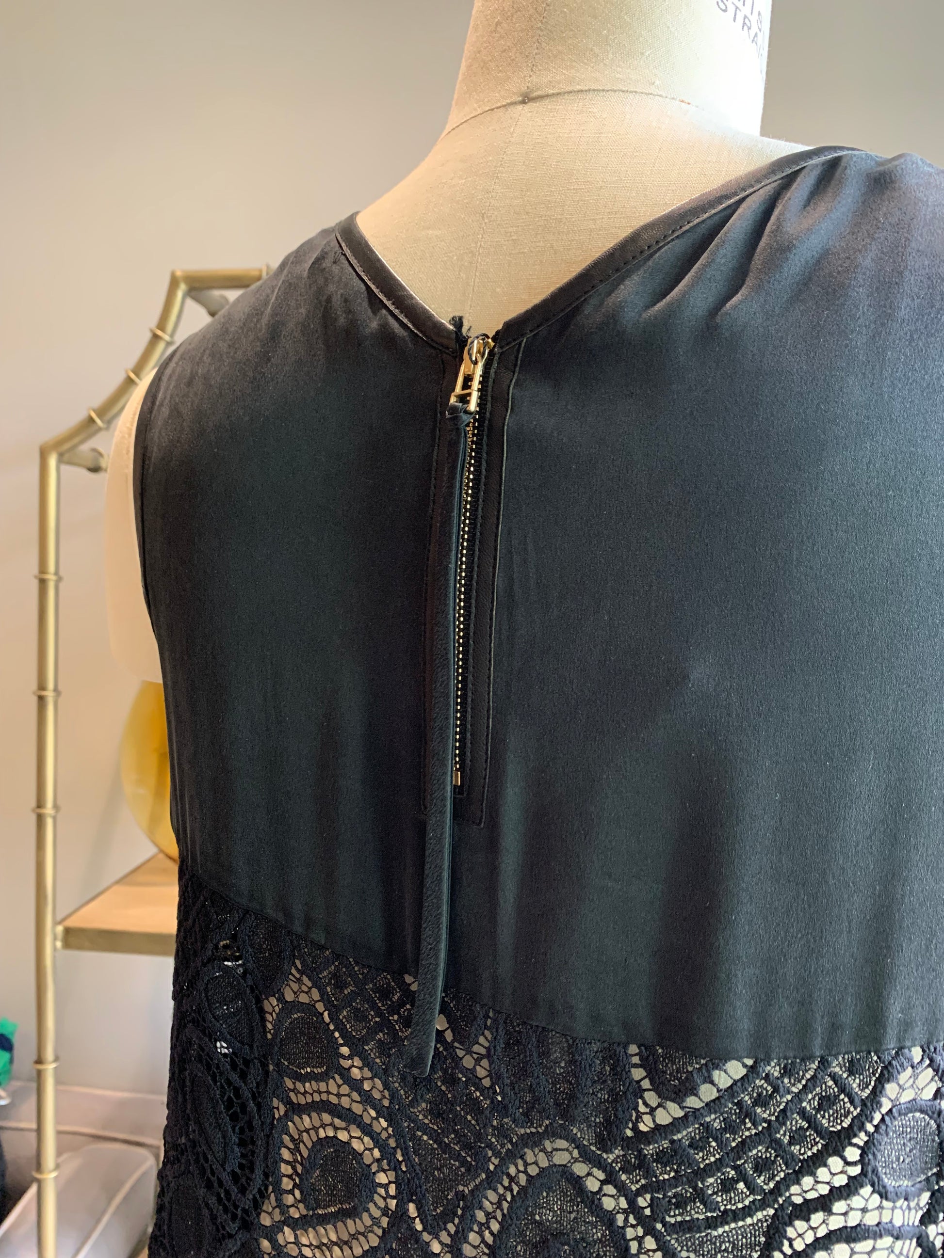 Closeup Of Dress Zipper