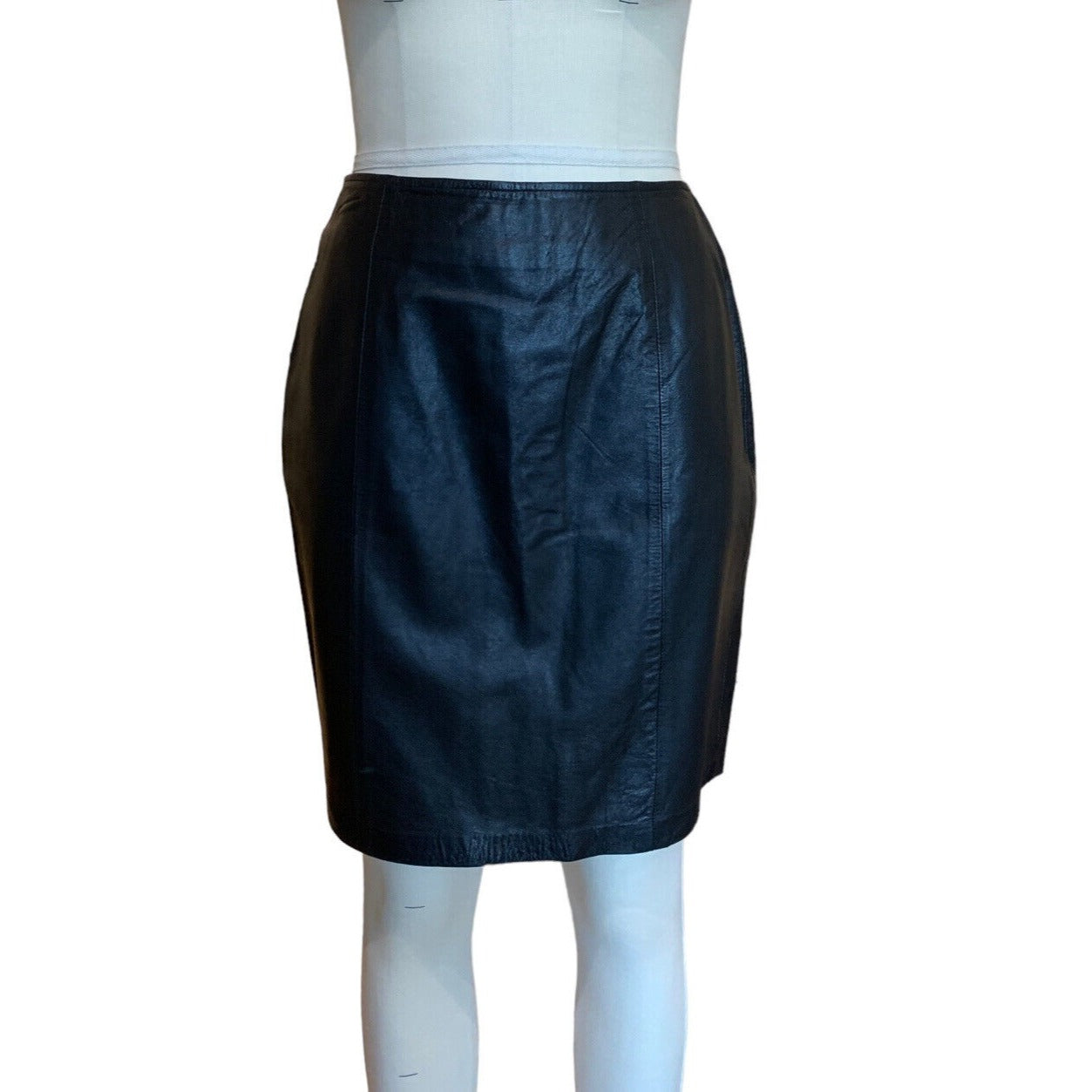 Women’s Short Leather Pencil Skirt