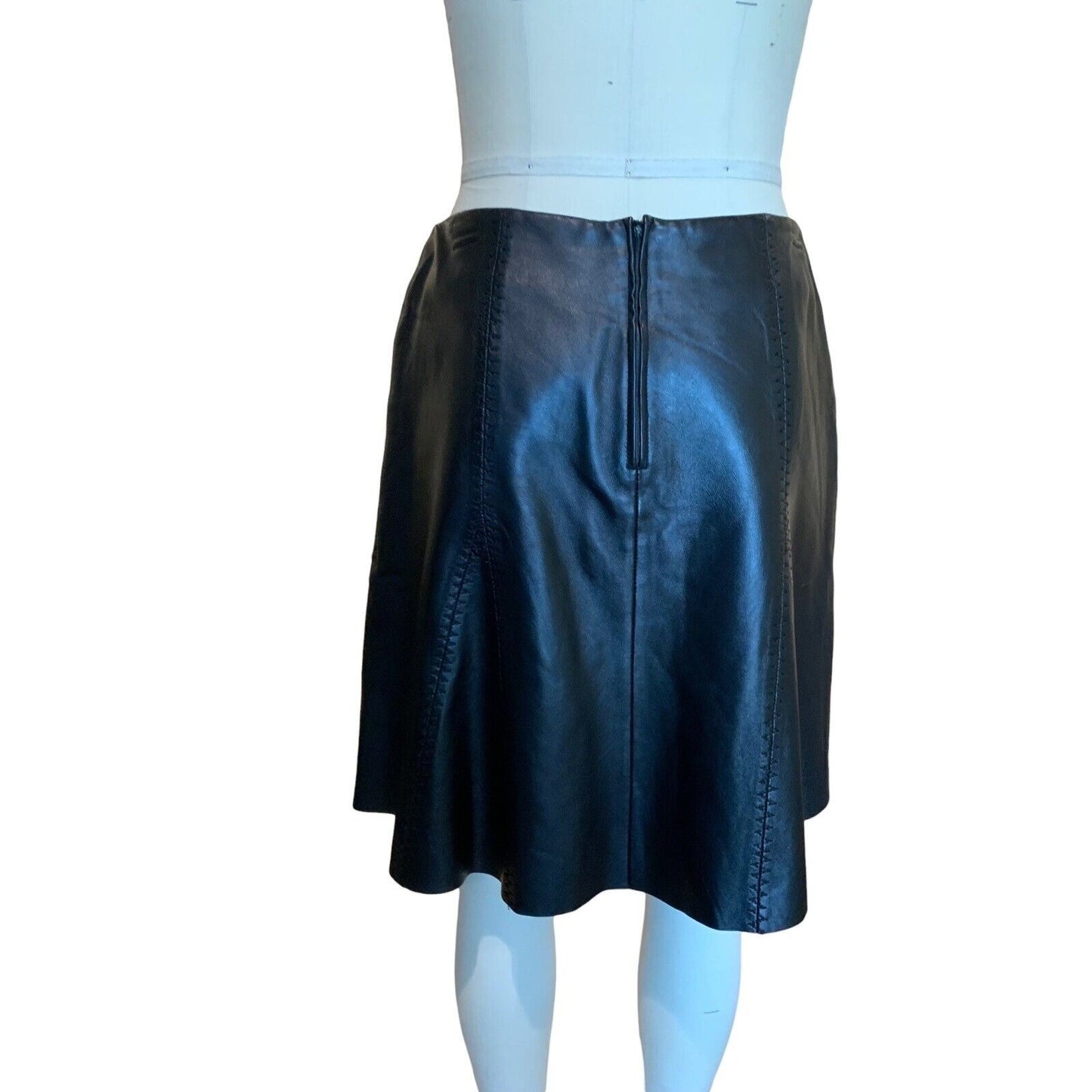Back Of Women's Leather Skirt