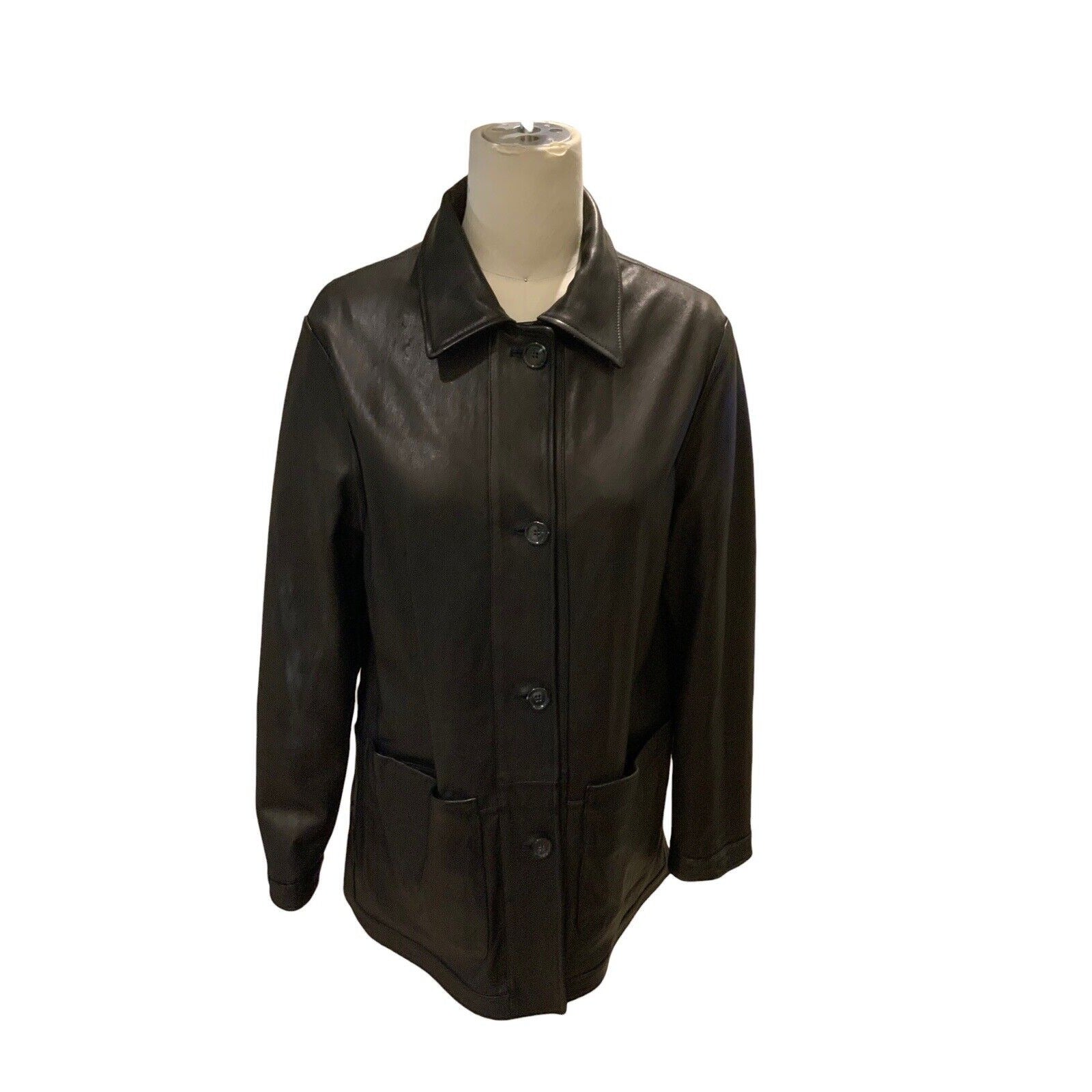Men's Black Reversible Leather Jacket