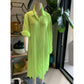 Women's Lime Green Beach Cover-Up
