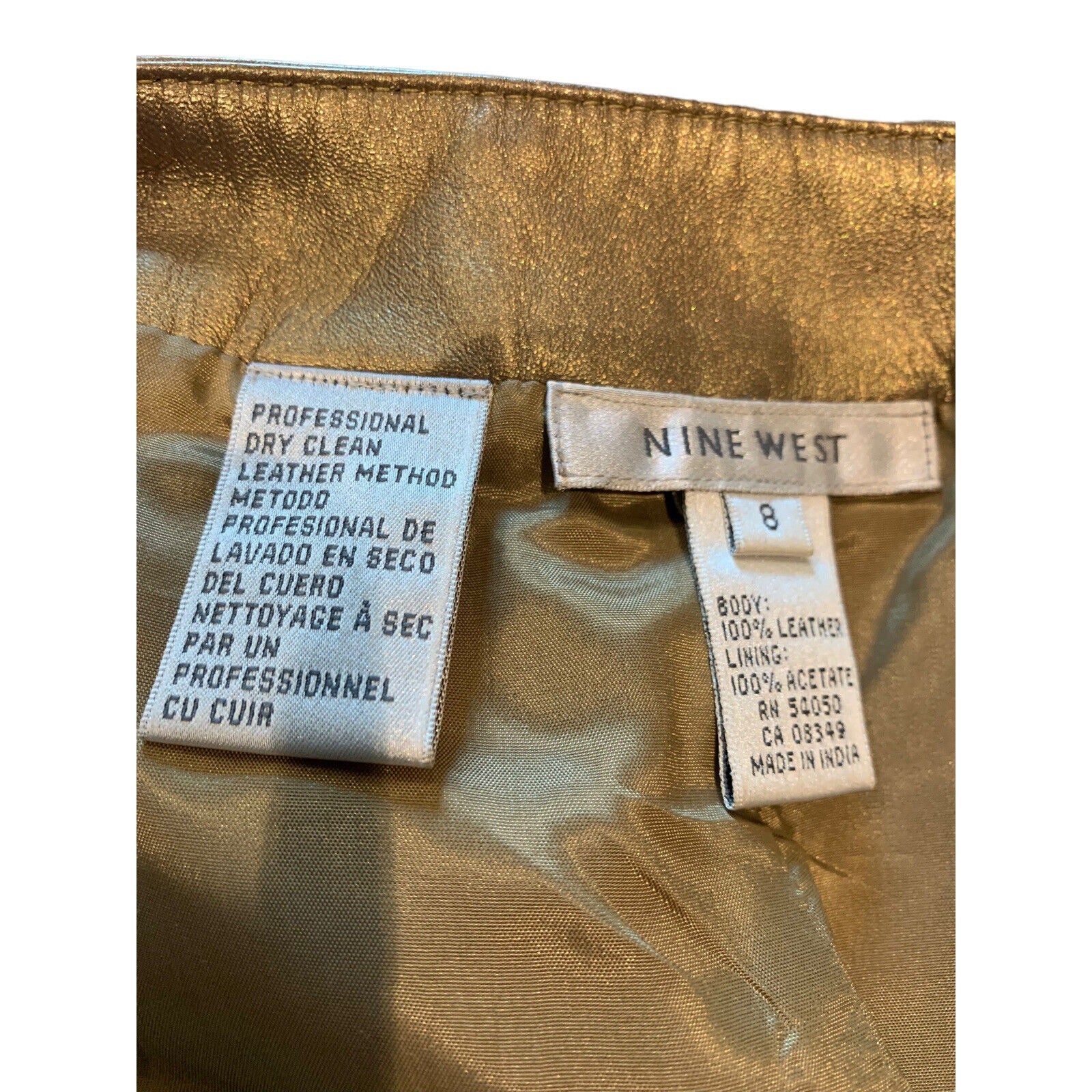 Closeup Of Product Tag And Care Instructions
