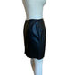 Side View Of Women's Leather Skirt
