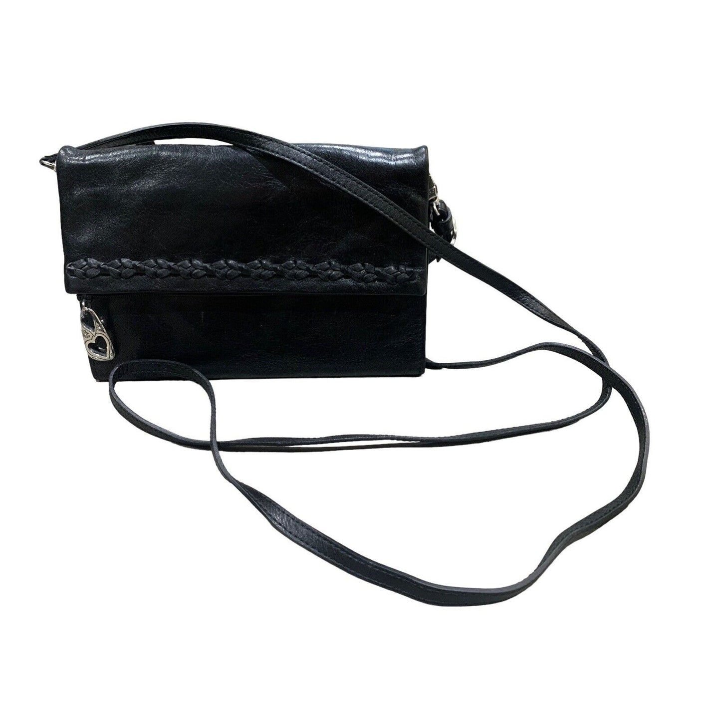 Soft Leather Fold-Over Flap Crossbody Convertible Bag