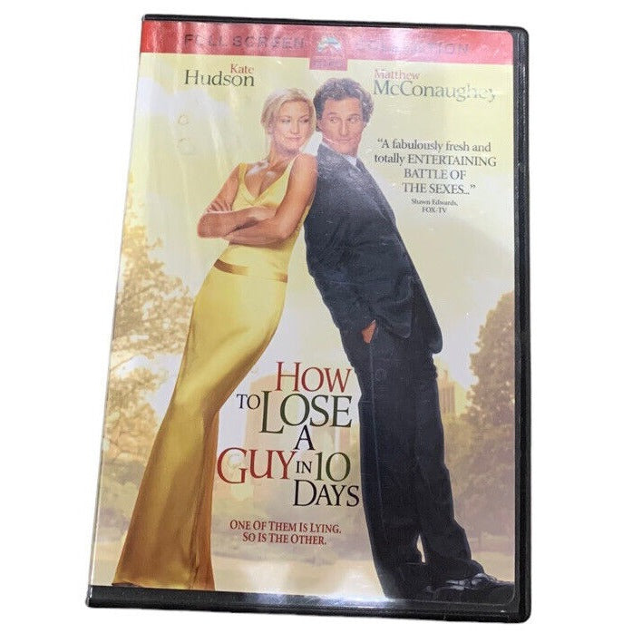 How to Lose a Guy in 10 Days (DVD, 2003, Full Frame)