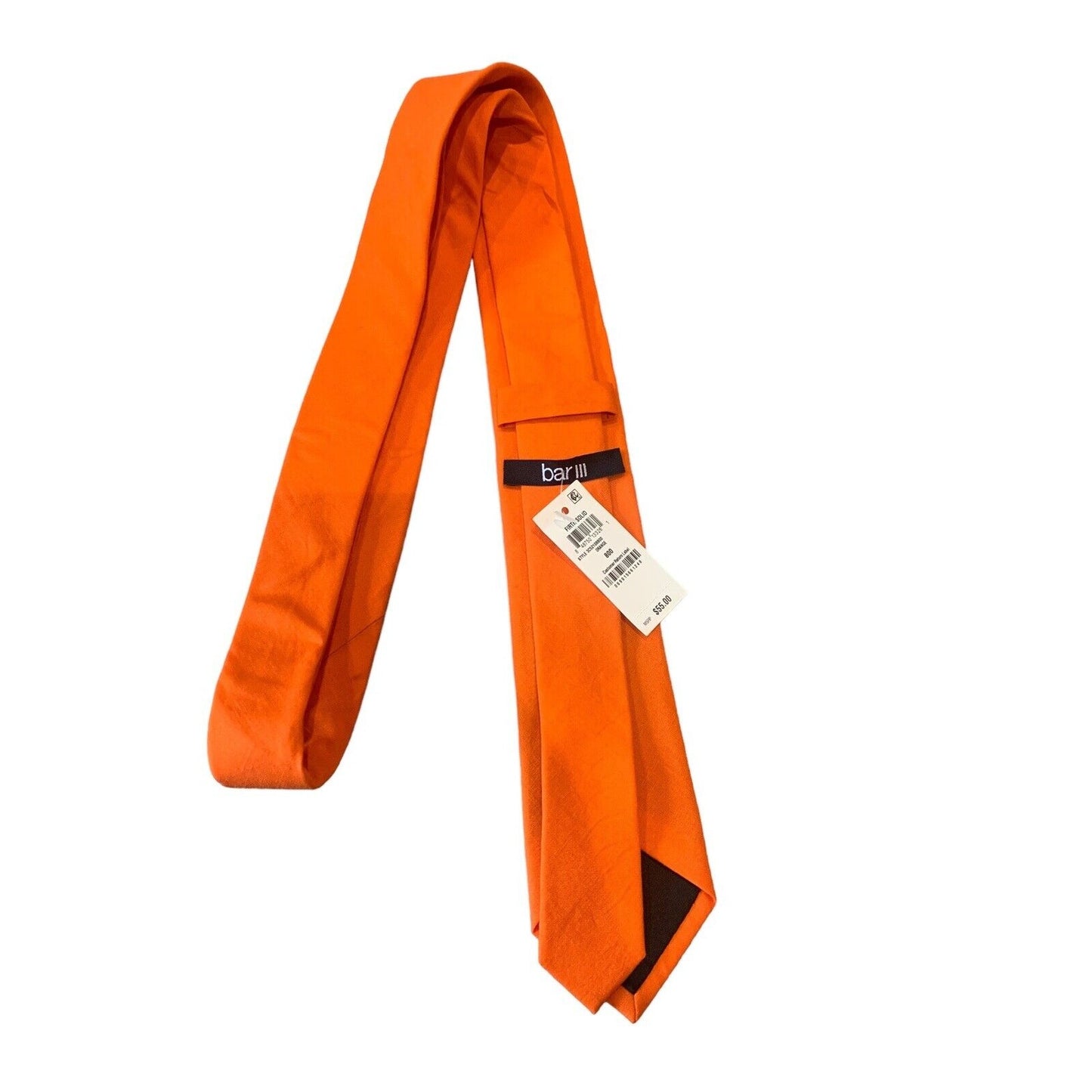 Orange Skinny Tie With Tag and Brand Label