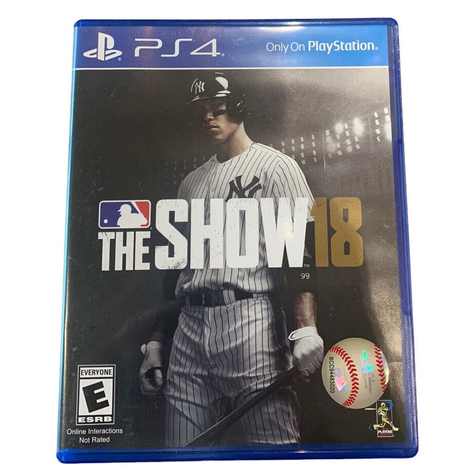 front of case cover with the video game title and image of a baseball player