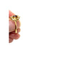Gold Plated and Cubic Zirconia Amethyst and White Stone Ring