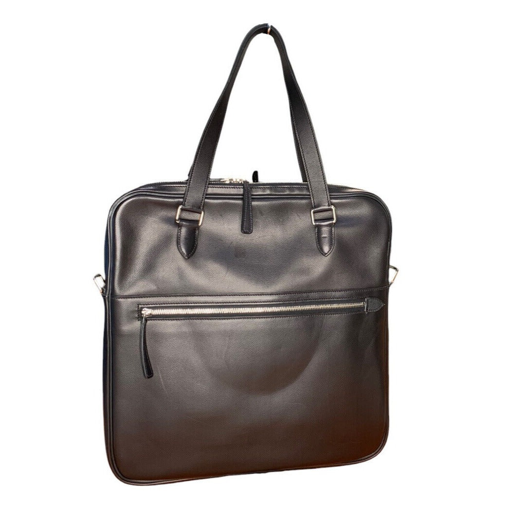 Leather Shopping Tote Handbag
