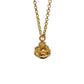 Canipelli Firenze Gold Plated Necklace Teal Stone Ring Pendant