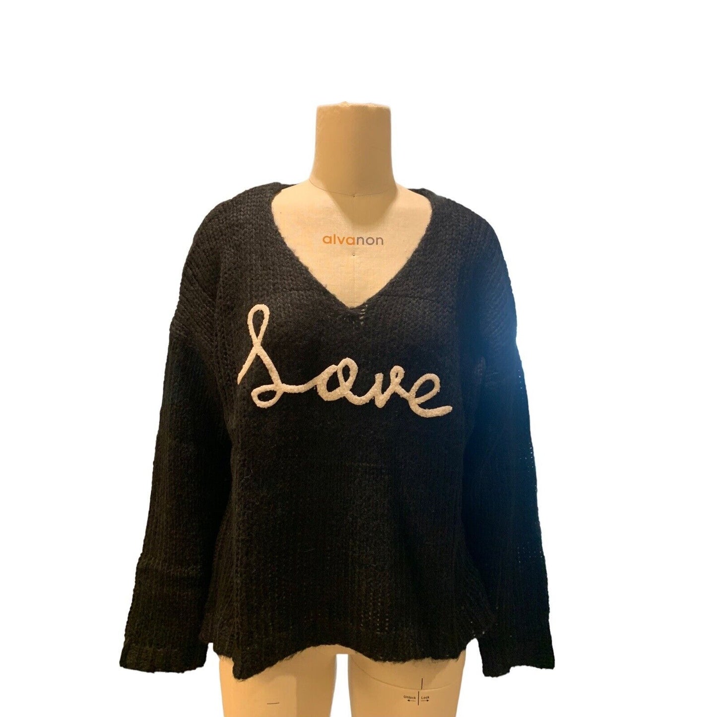 Love Women V-neck Pullover Sweater by Elan