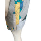 Hermes Women's Cotton Band-Collar Geometric-Printed Short Sleeve Tunic Dress