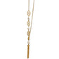 Canipelli Firenze Gold Plated Pearl and Medallion Necklace
