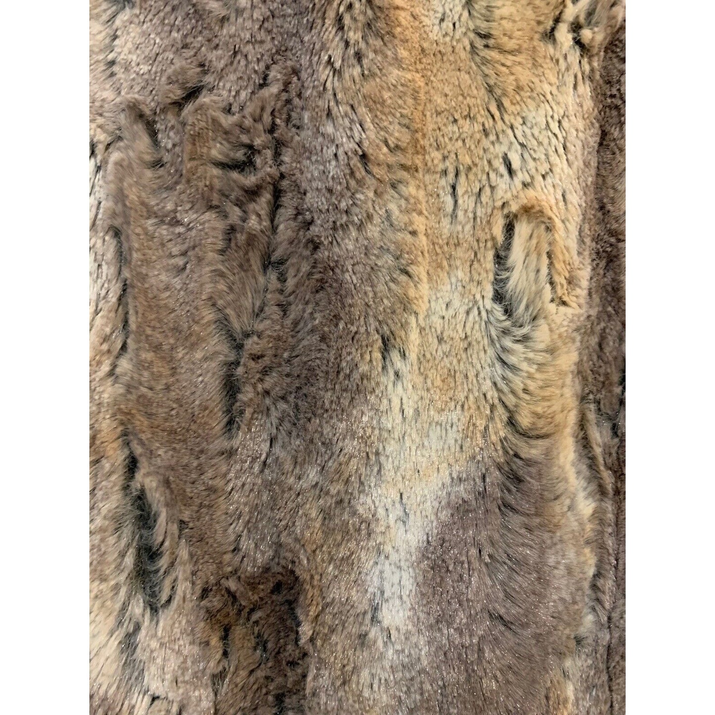 Erin London Women’s Faux Fur Vest With No Closure & Printed Lining