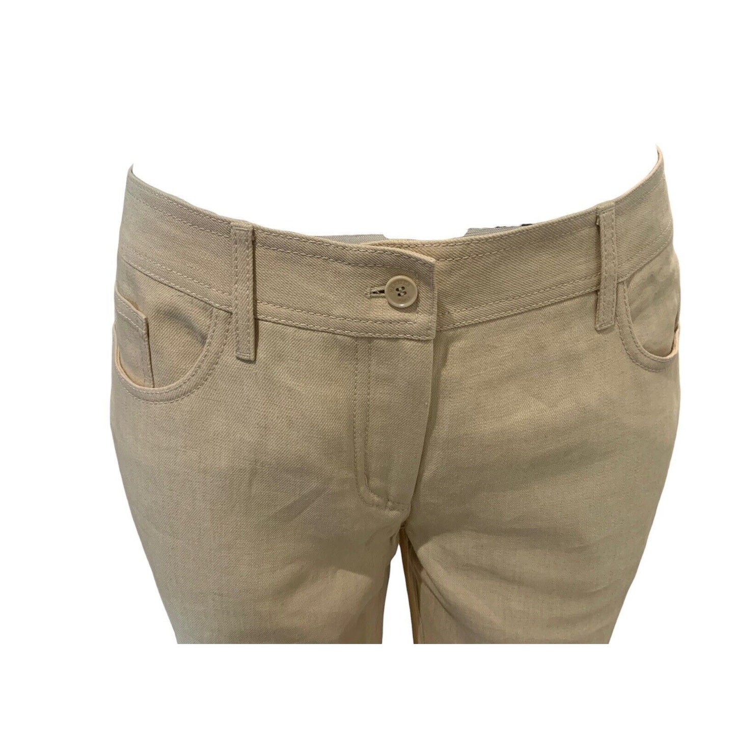 Hermes 5 Pocket Linen Crepe Jean Style Pant