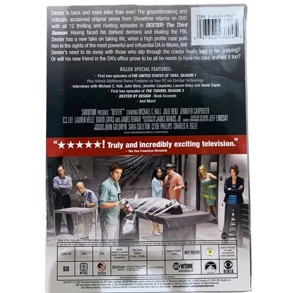 Dexter: The Third Season (DVD, 2008)