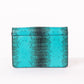 Turquoise Snake Skin Printed Crossbody Handbag