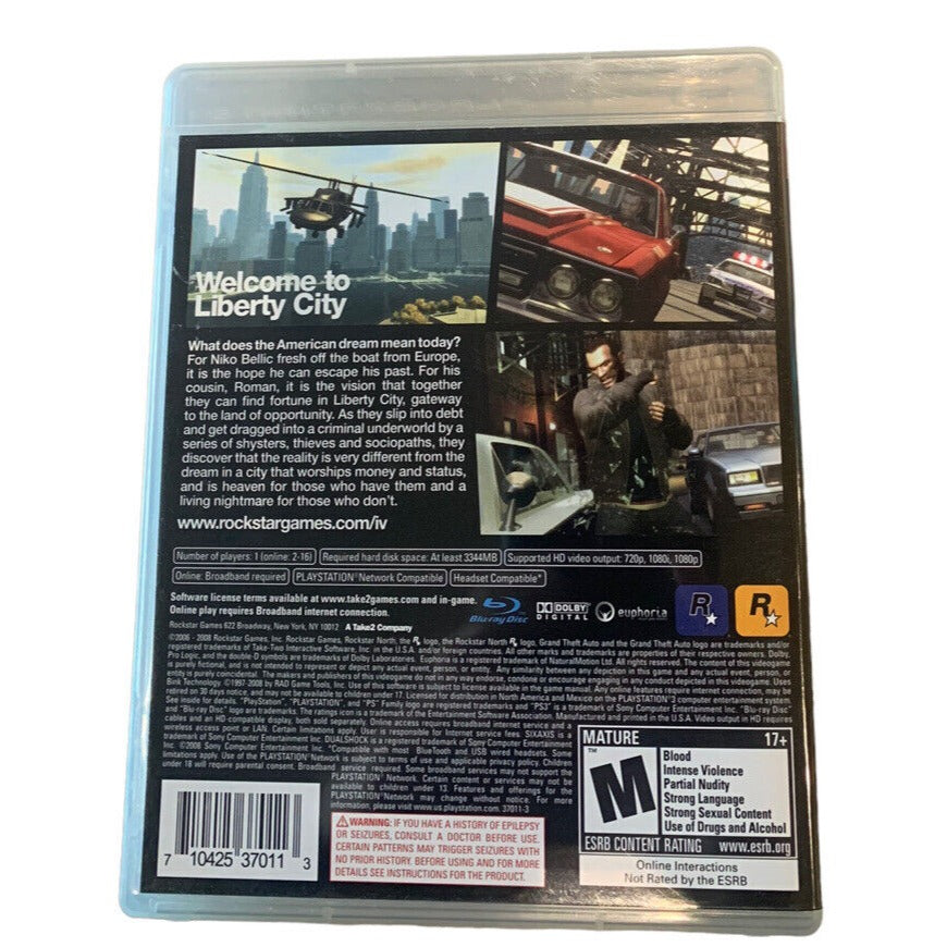 Grand Theft Auto IV (PlayStation 3, 2008)