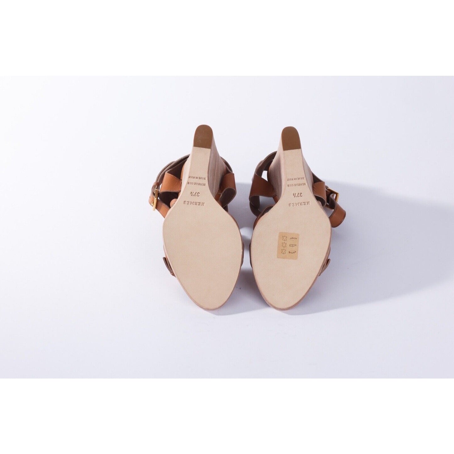 Hermes Giorno Women's Leather Open Toe Sandal