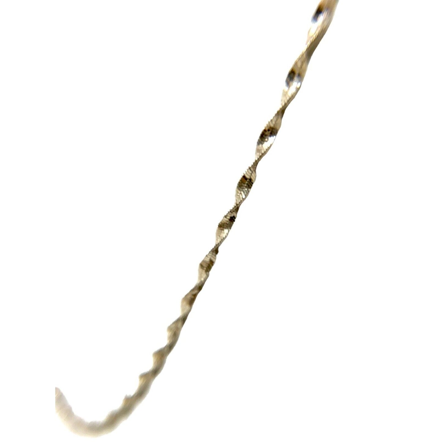 Sterling Silver Twisted Rope Necklace Chain - 18"