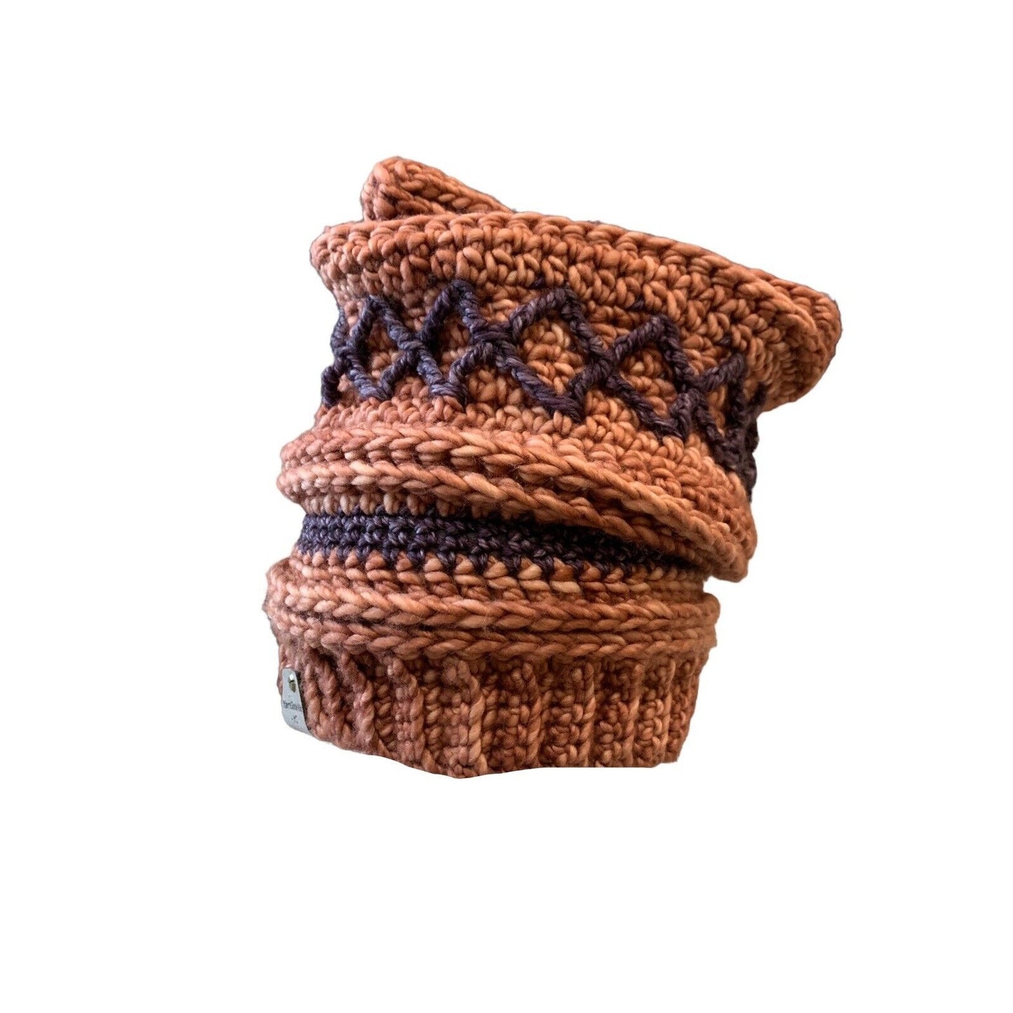Yarn Gone Wild-Yarn Craft Crochet Hat-Diamonds Dots & Stripes Collection