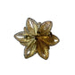Gold-Plated Tarnished Filigree Brooch Pin In A Floral Motif