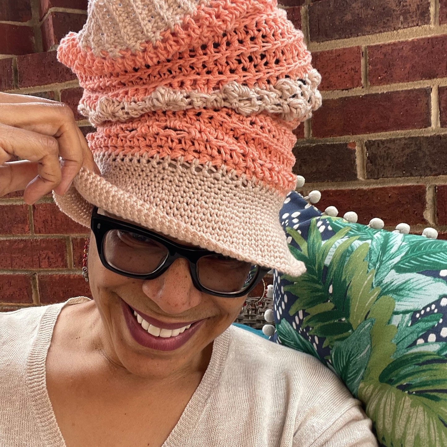 Yarn Gone Wild-Yarn Craft Crochet Hat From The All The Feel Spring Collection