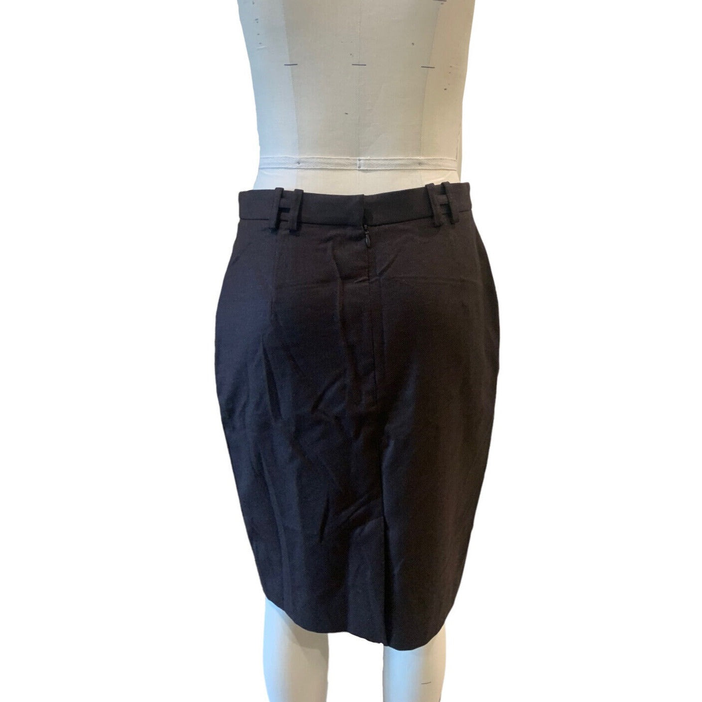 Hermes Women's Virgin Wool & Cashmere Skirt With "H" Shape Beltloops