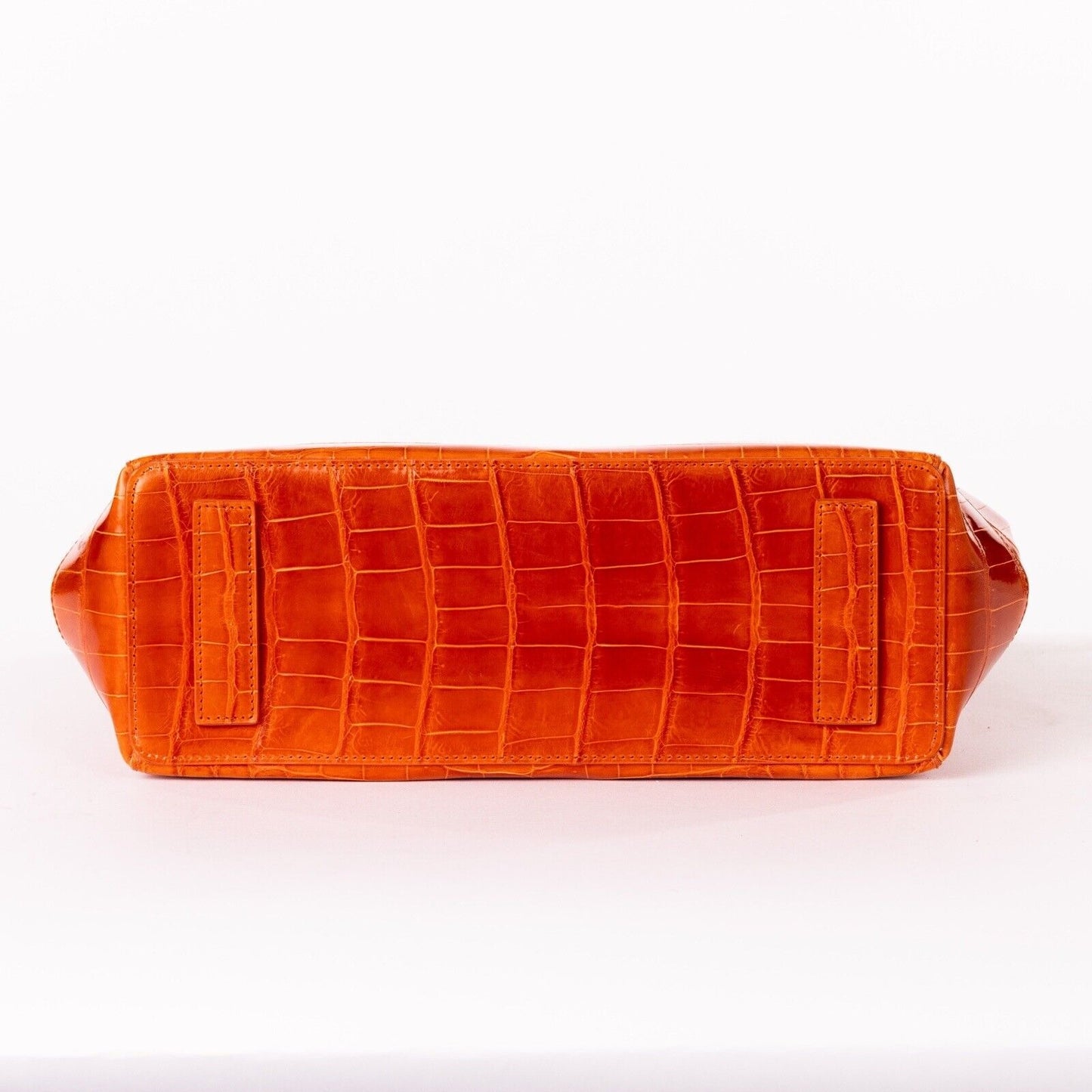 Bottom View Of Orange Handbag