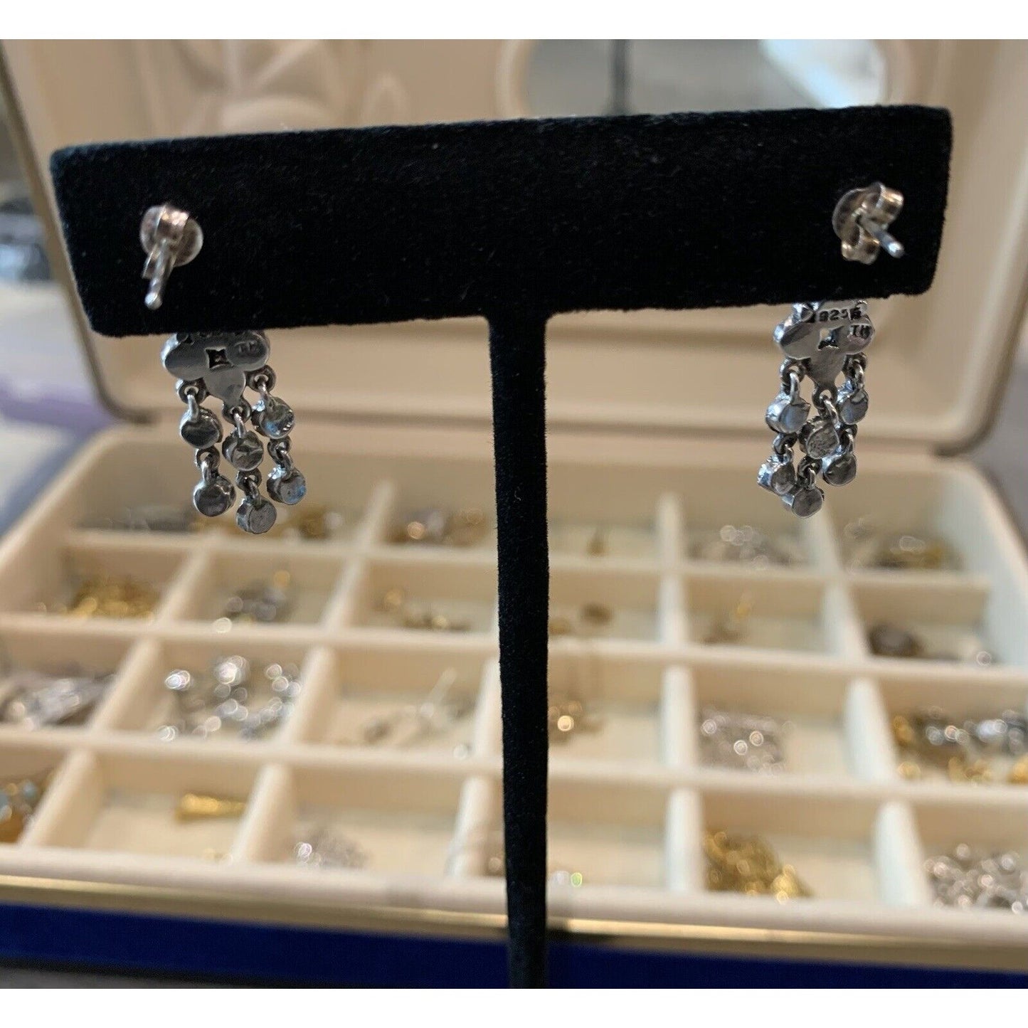 Sterling Silver Chandelier-Style Earrings
