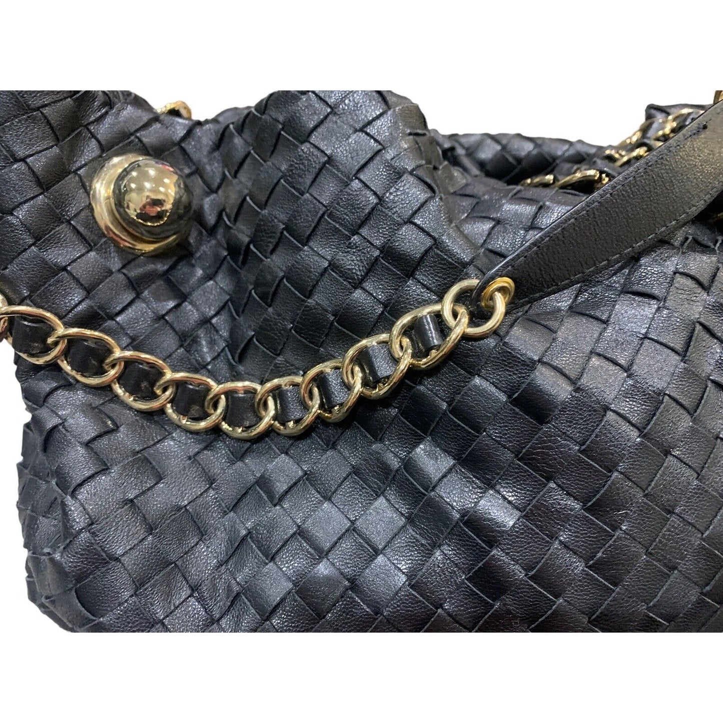 Parris Intrecciato Woven Leather Hobo Sac Handbag