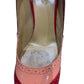 Miu Miu Women's Naplak Patch Patent Leather Color Blocked Block Heel