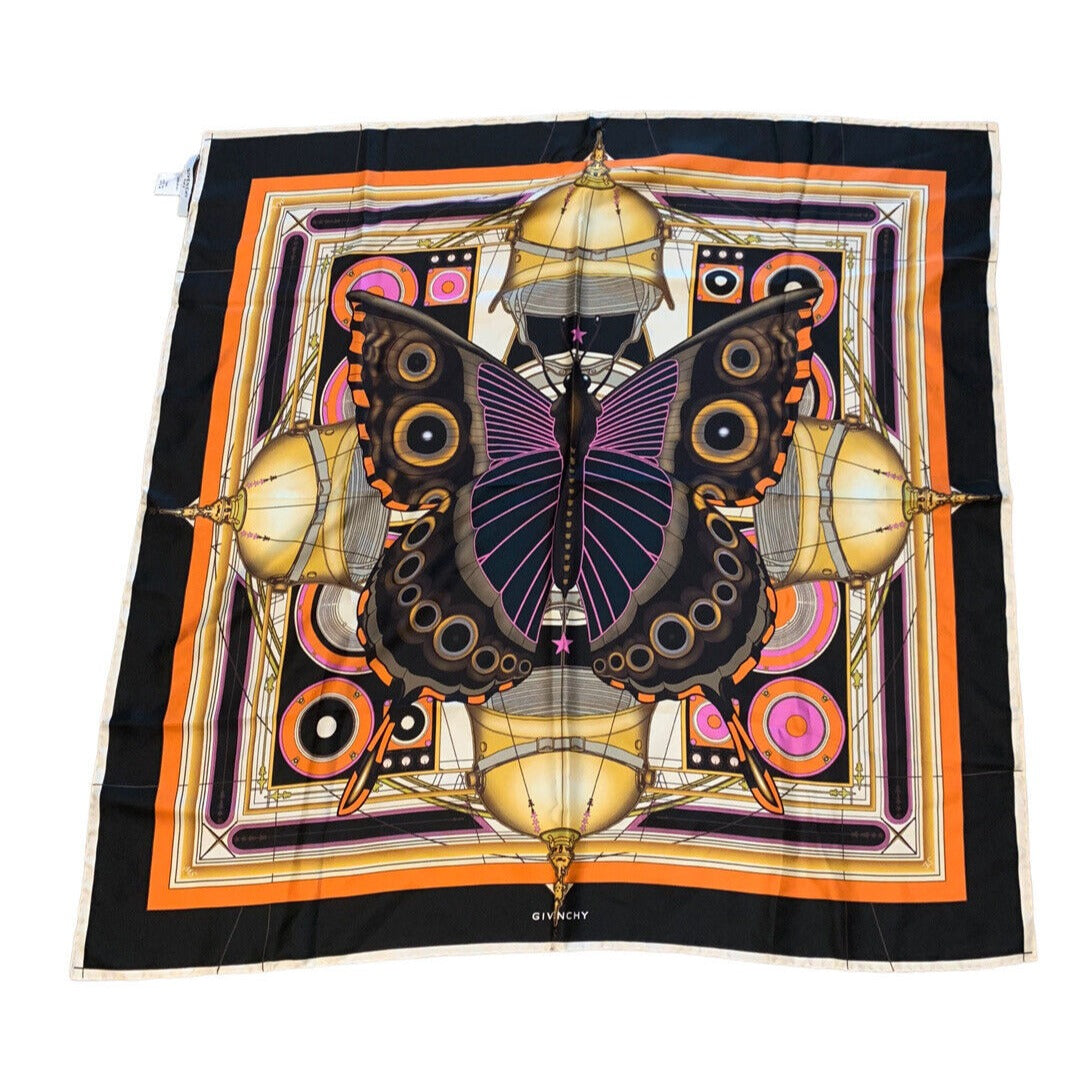 Givenchy Silk Butterfly-Printed Scarf