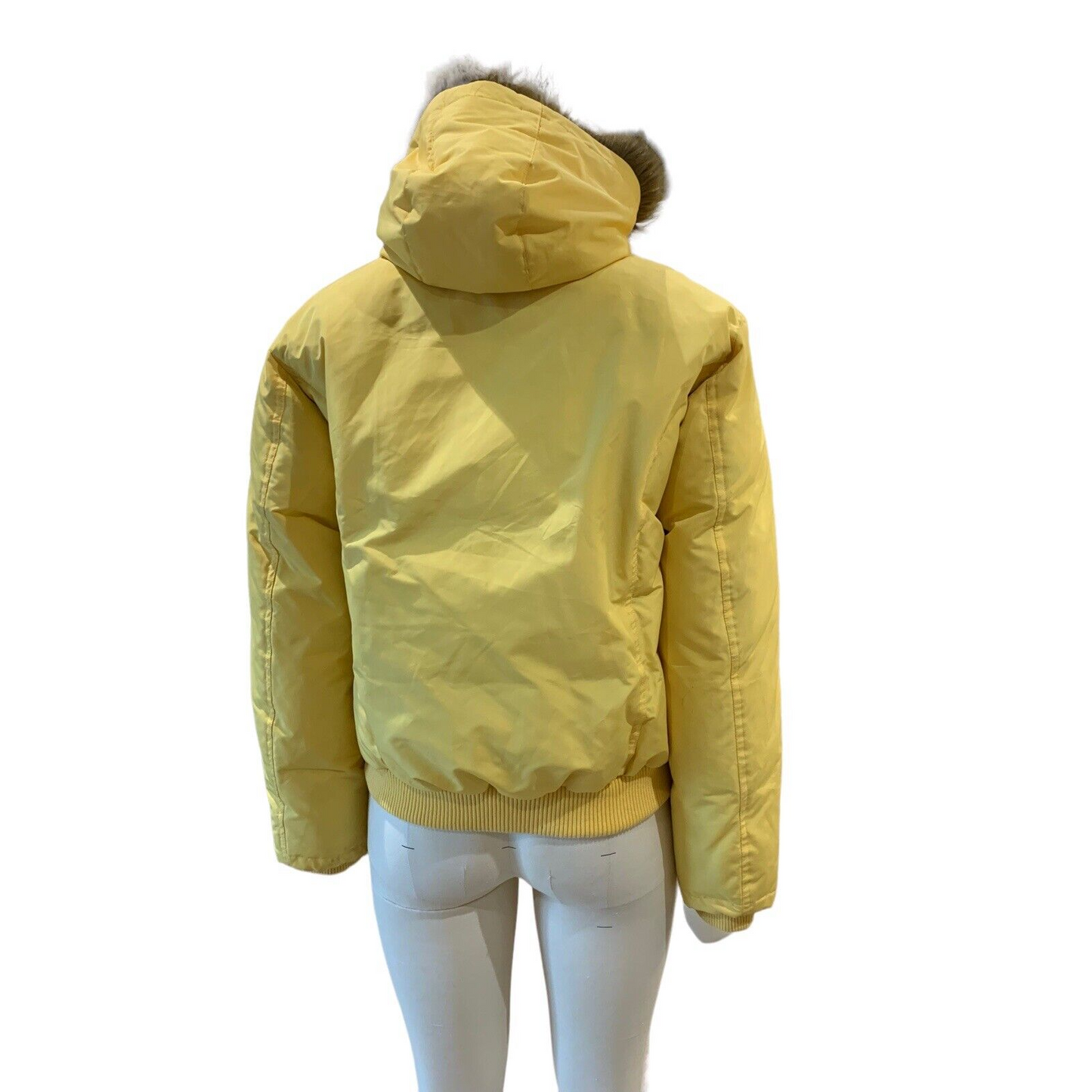 Izod Women's Bomber Jacket With Fur-Trimmed Hood