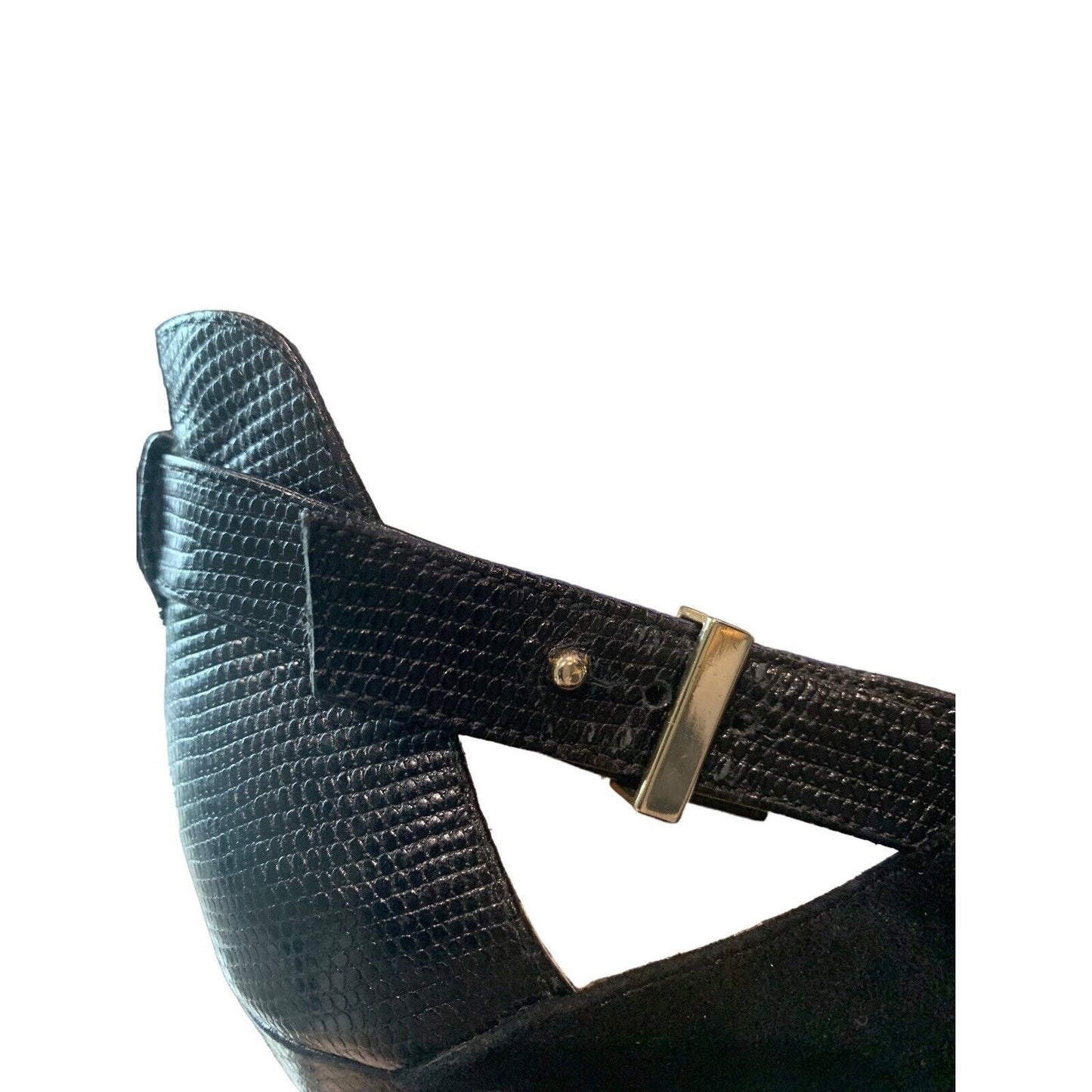 closeup of shoe strap