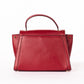 Michael Kors Whitney Small Red Leather Handbag with Gold Hardware