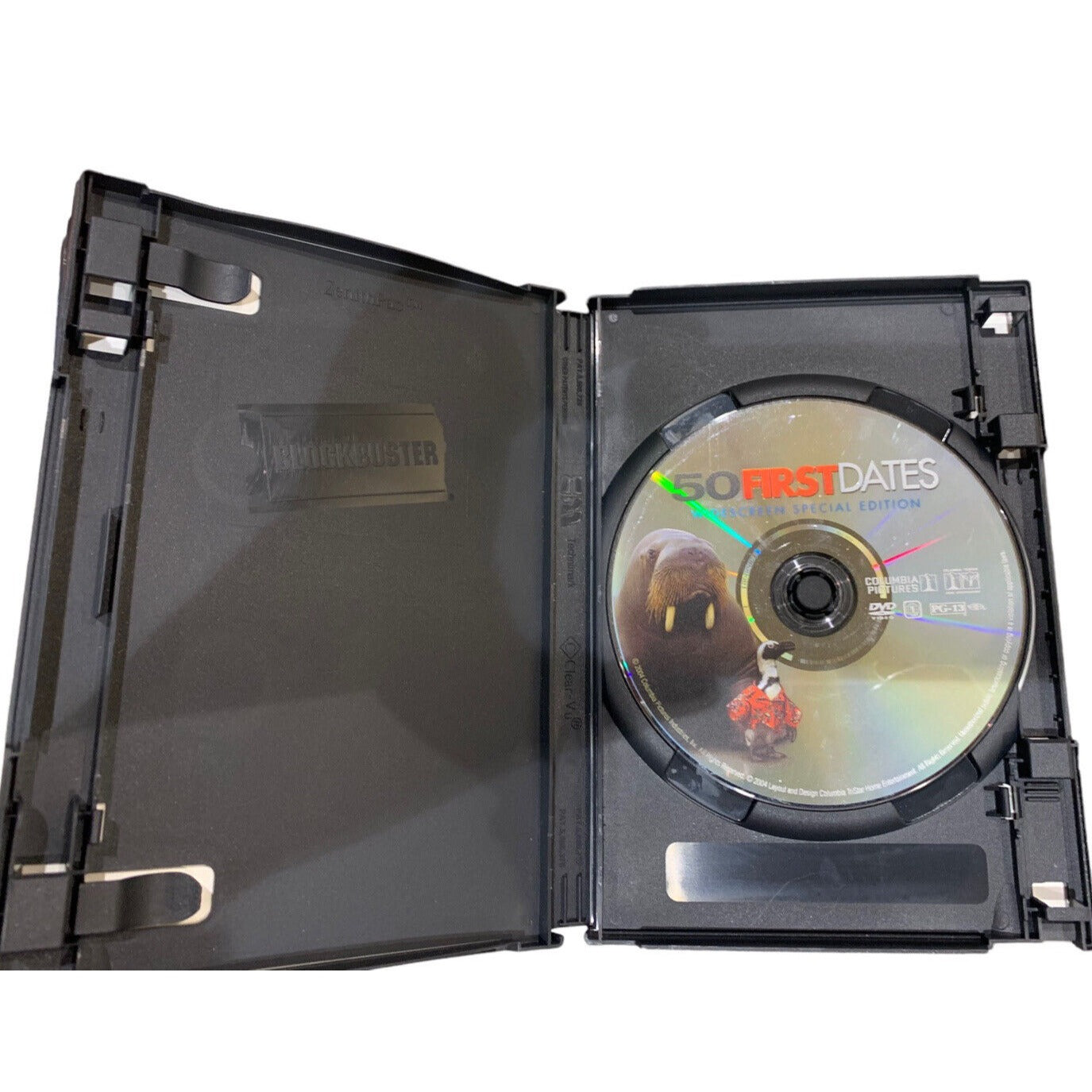 opened dvd case displaying dvd