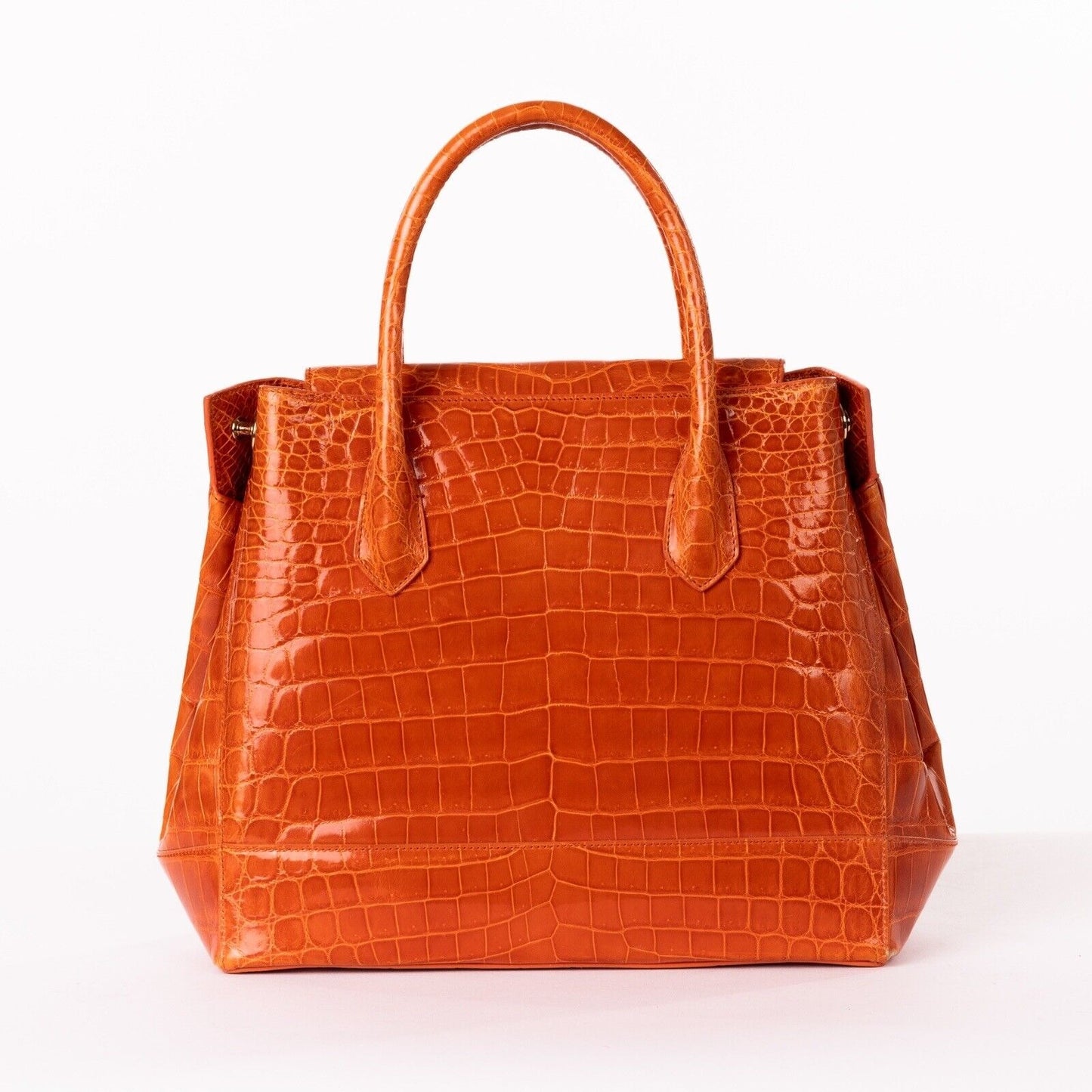 Rear View Of Orange Handbag