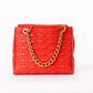 Large Red Quilted Handbag